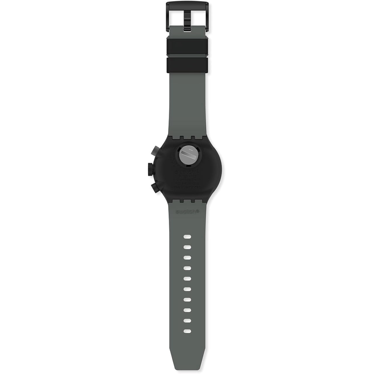 Swatch Big Bold Chrono Unisex Watch Casual Plastic Black Automatic Waterproof Checkpoint Black