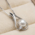 Pearl Necklaces,Gift for Women Wife, Pearls Pendant Necklace, Christmas Day Gifts for Mom Wife Girlfriend Her, Anniversary Birthday Gifts Fine Jewelry Valentine's Mothers Day Gifts for mom