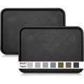 Wataniya Pet Boot Tray For Entryway Indoor, Heavy Duty Shoe Mat Tray 2 Packs, 16.7"X12.8" Waterproof Shoes Trays With Raised Edge, Outdoor Multi-Purpose Mats For Boots, Garden, Pets
