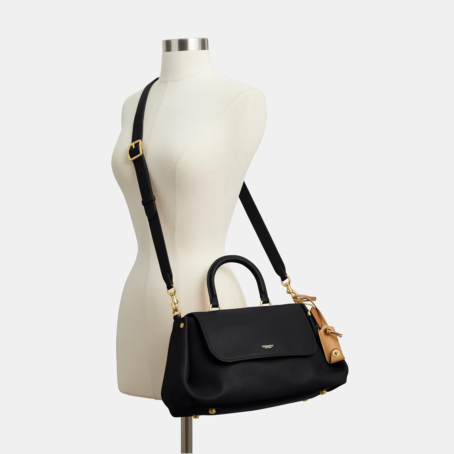 COACH womens Slouchy Rogue Top Handle Bag