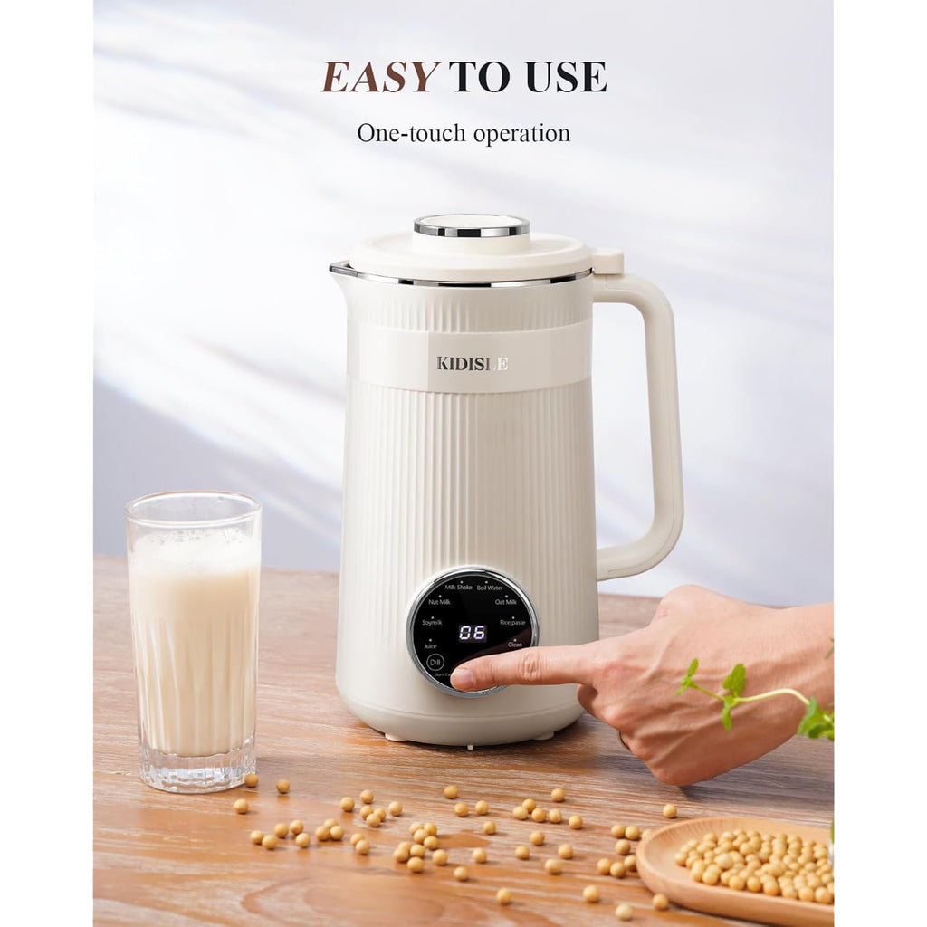 Kidisle 8 In 1 Nut Milk Maker Blender, 32Oz Homemade Soy, Almond, Oat, Coconut, Plant Based And Non Dairy Beverages, Automatic Soybean Machine With Delay Start/Keep Warm/Boil Water, Cream
