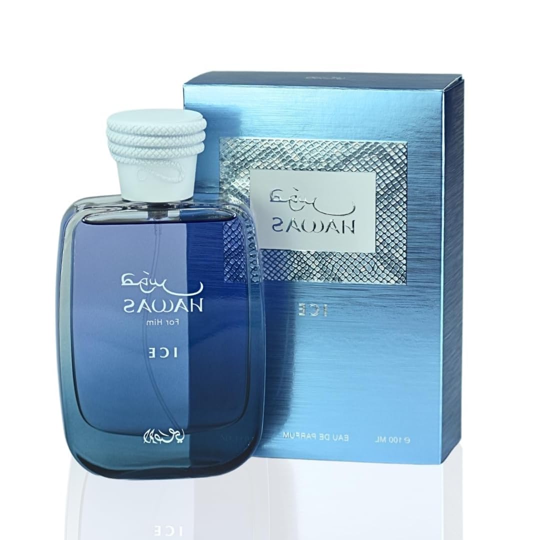 Hawas Ice For Him, Hawas Cologne For Men EDP | Long-Lasting Eau De Parfum | Fresh, Masculine Fragrance 3.4Oz(100ML)