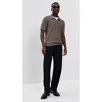 Theory Men'S Brenan Johnny Collar Polo In Fine Bilen