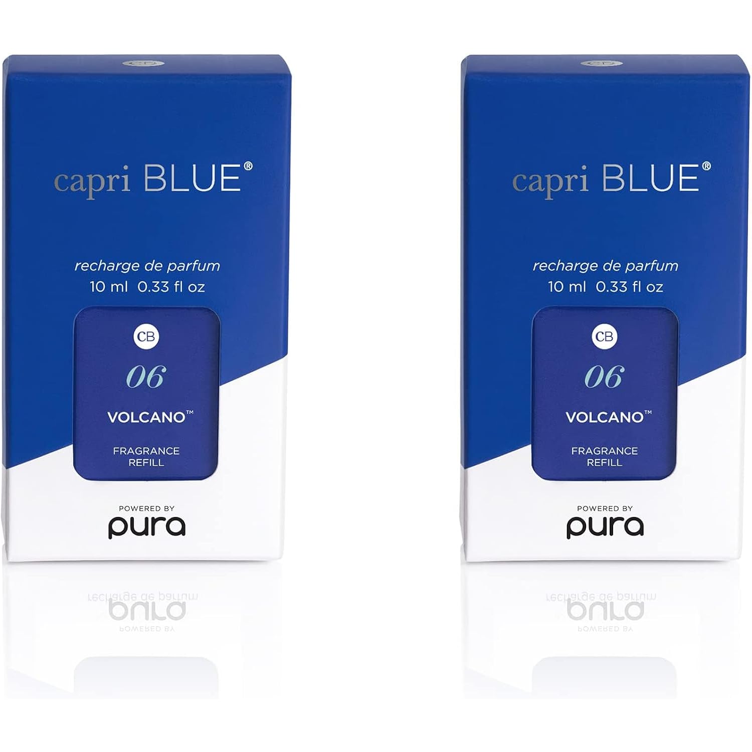Capri Blue Pura Smart Home Plug-In Diffuser Refills – Includes 2 Capri Blue Pura Refills For Plug In Diffusers For Home - Long Lasting Luxury Scents - Volcano (Pack Of 2)