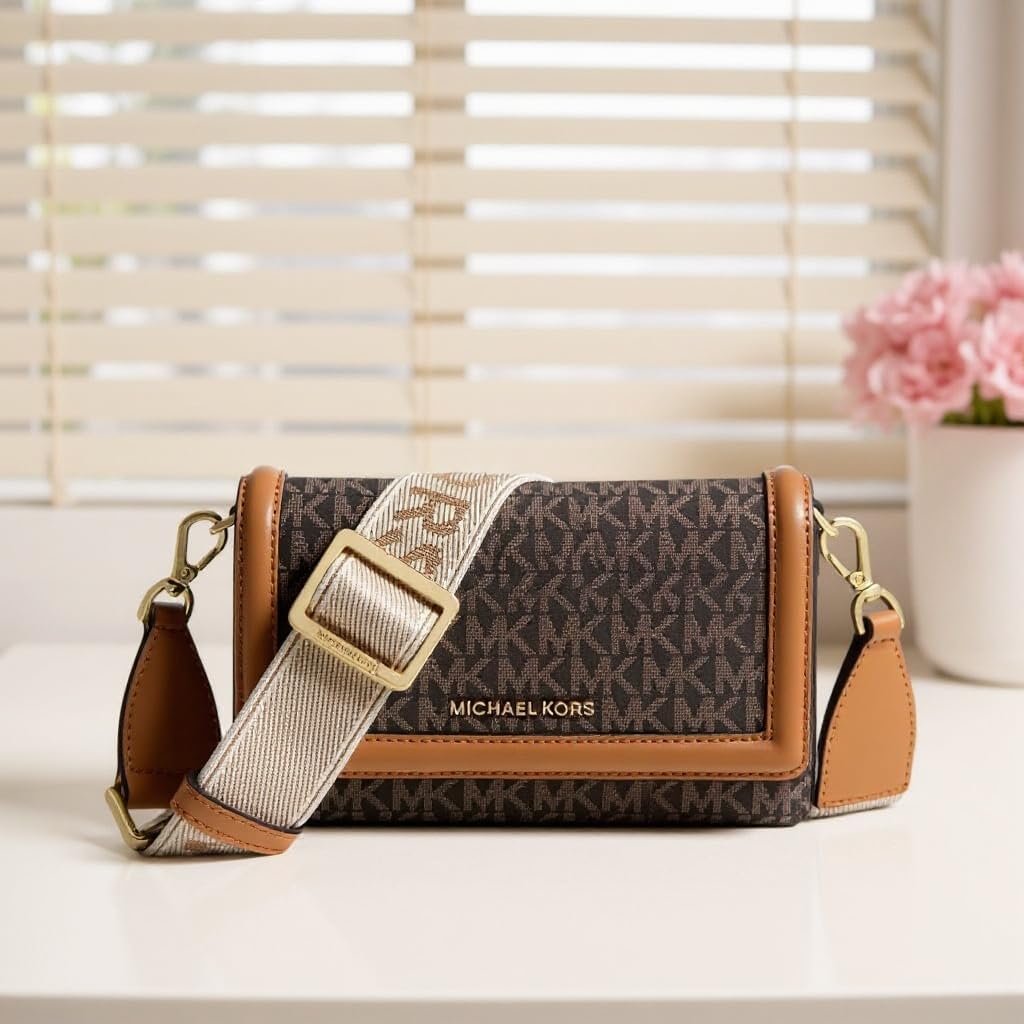 Michael Michael Kors Jet Set Small Phone Web Strap Crossbody