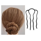 6 Piece Metal Hair Fork Clip Hair Side Combs Hair Pins Buns Updo U-Shape Hair Fork Clip French Twist Hair Styling Tool Accessories For Women