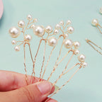 Handmade Pearl Bridal Hair Pins Wedding Hair Accessories For Women Brides Bridesmaid