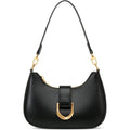 KKXIU Small Shoulder Bag for Women - Crescent Bag Small Purses for Women Trendy Vegan Leather Purse with Removable Strap