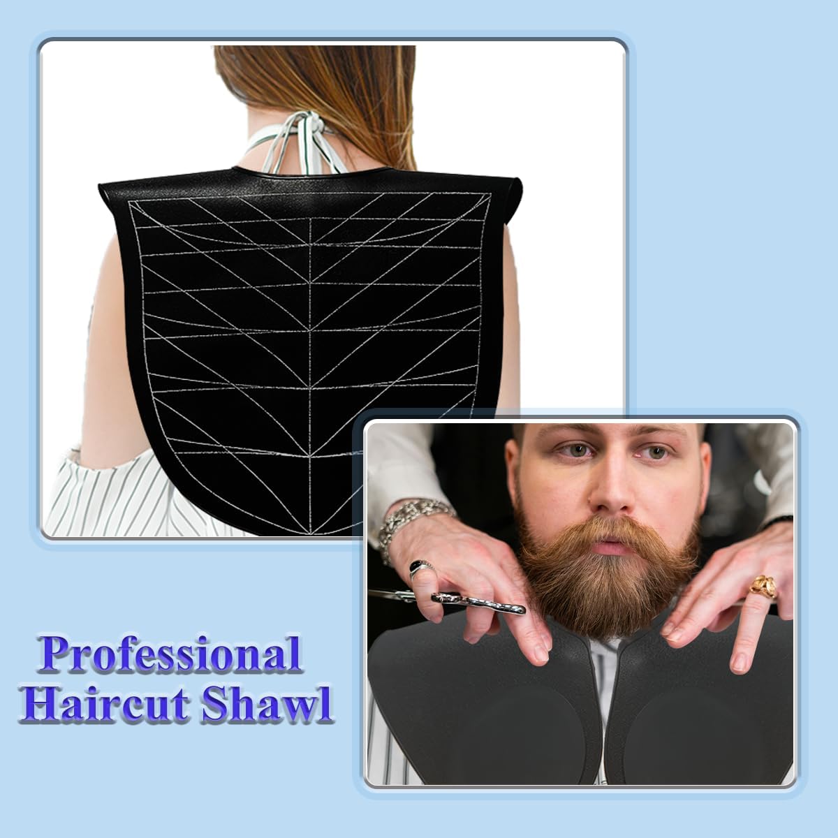 Silicone Hair Cutting Guide Shawl,Shoulder Silicone Mat For Hair Tools,Waterproof Silicone Hair Cut Cape For Professional Hair Stylists And Beginners,Large Haircutting Pads For Home And Salon Use