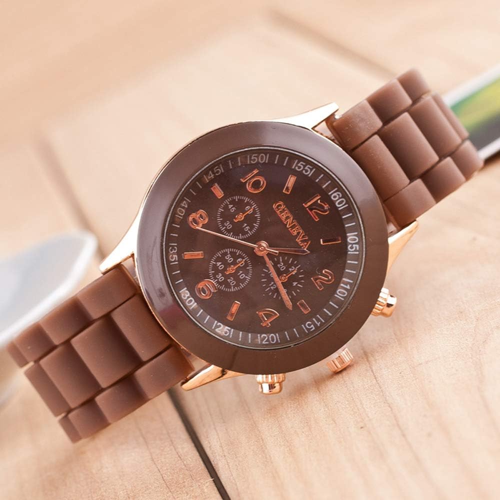 Wholesale 10 Pack Men Women Silicone Band Watch Set Analog Quartz Jelly Colorful Wristwatch