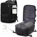 Wonhox Vacuum Seal Backpack For Travel With Air Pump Compression Vacpack Carry On Flight Approved Daypack Laptop Space Saver Bags Storage With Vacuum System 18X14X8 Inches Travel Bag Women Men Black