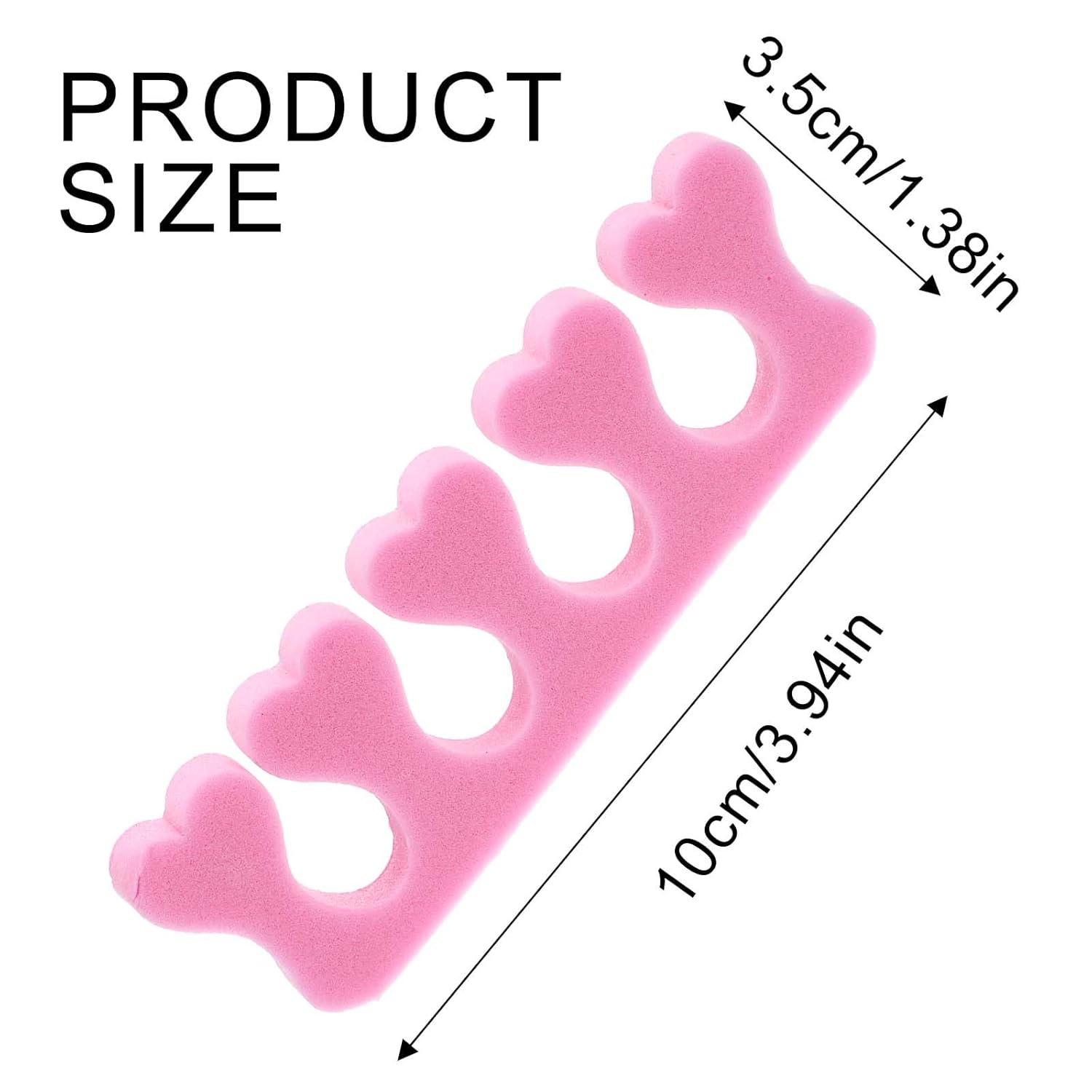 Piriuuo 12 Pcs Sponge Toe Separators for Pedicure, Soft Foam Toe Separators Comfortable Toe Separators for Women Flexible Toe Spacers for Pedicures Toe Dividers for Women Nail Art Pedicure Manicure