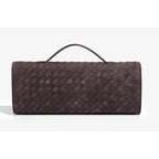 Trendy Woven Evening Clutch Purses Women Underarm Shoulder Handbag Cute Satchels Crossbody Purse Pu Leather Wallet