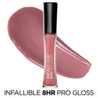 L’Oreal Paris Makeup Infallible 8 Hour Hydrating Lip Gloss, Blush, 0.21 Fl Oz