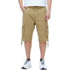 Best South Men'S Long Cargo Shorts Casual Below Knee 13 Inches Capri Shorts Relaxed Fit With Pockets