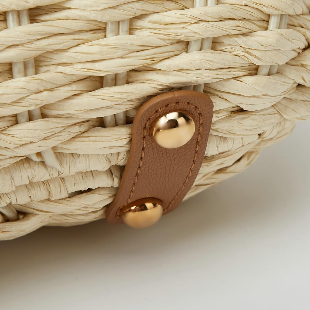 Women Straw Shoulder Handbag Natural Summer Beach Tote Bag Soft Bell Purse Straw Hobo Crossbody Bag 2026