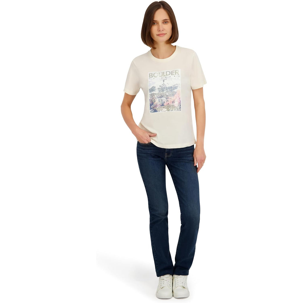 Spyder Women'S Boulder Colorado Graphic Short Sleeve Tee T-Shirt