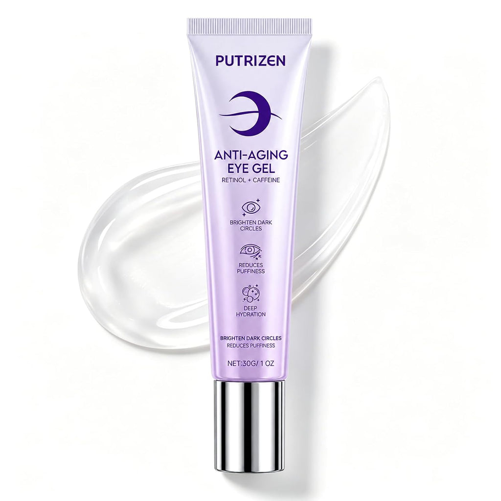 Retinol Under Eye Serum With Caffeine & Collagen, For Puffy Eye Bags & Dark Circles, Fine Lines & Wrinkles, Dermatologist-Tested, Fast-Absorbing & Moisturizing Eye Serum