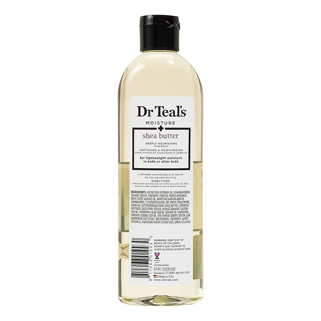 Dr. Teals Bath & Body Oil Variety Gift Set (2 Pack, 8.8Oz Ea.) - Ultra Rich Shea Butter & Nourishing Coconut Oil - Essential Oils Hydrate Skin & Alleviate Daily Stress - At Home Spa Kit