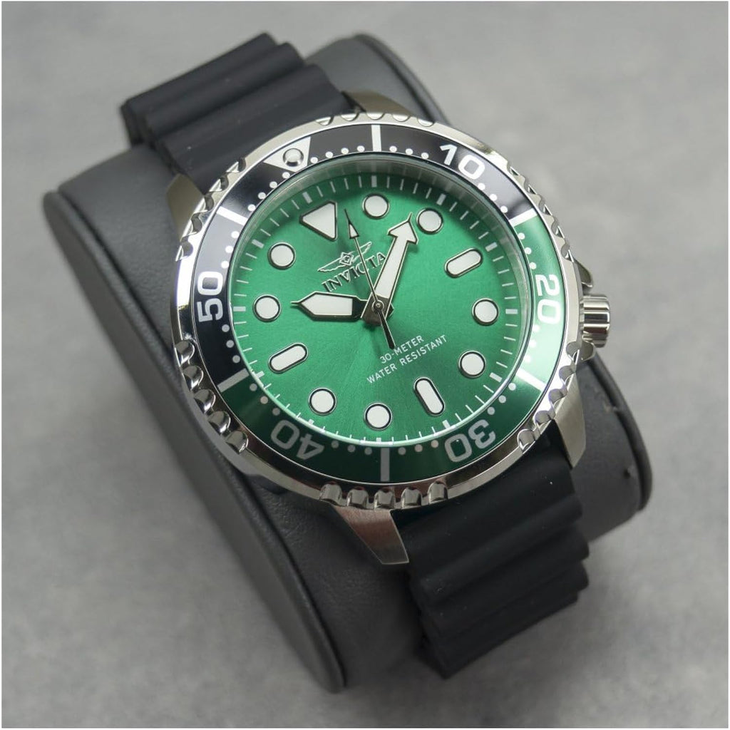 Invicta Pro Diver Men 48Mm Stainless Steel Steel Green Dial Pc21J Quartz