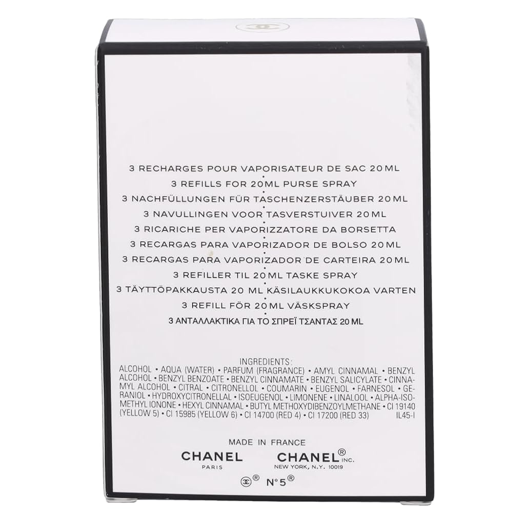 Chanel - No.5 Eau De Toilette Purse Spray Refills 3X20Ml/0.7Oz