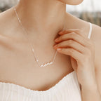 Mama Necklace for Women Mom Jewelry-S925 Sterling Silver Heart Zircon Birthstone Adjustable Trendy Dainty Pendant for Wife Grandmother Birthday Mother's Day Anniversary Christmas