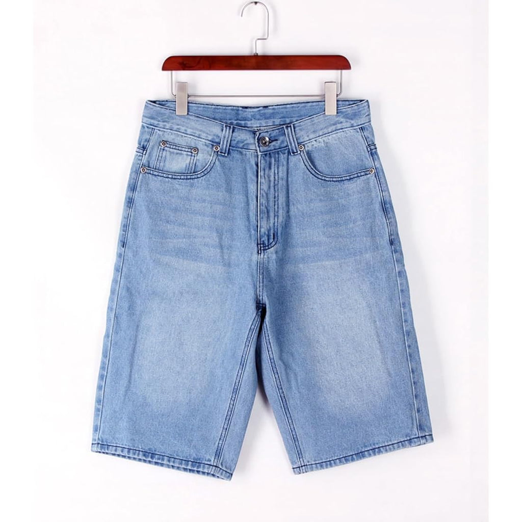 Enrica Men'S Baggy Jorts Casual Loose Fit Hip Hop Skateboard Denim Shorts
