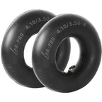 4.10/3.50-4 Heavy Duty Replacement Inner Tube With Tr-87 Bent Valve Stem (2-Pack) - For Wheelbarrows, Mowers, Hand Trucks And More 3.50-4 Tire