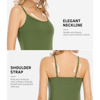 4 Pack Camisole Tops for Women Basic Undershirt Tanks Adjustable Spaghetti Straps Camis Seamless Soft Layering Top