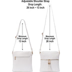 Womens Lightweight Medium Crossbody Purse With Tassel, Perfect Size Crossbody Bags For Daily Use, Travel