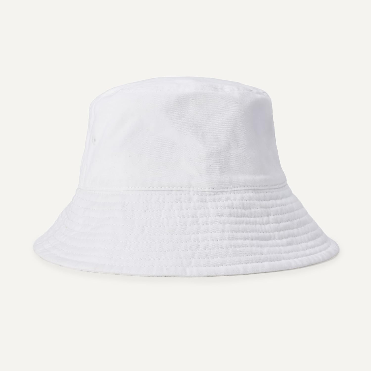 Amazon Essentials Women's Washed Cotton Bucket Hat White