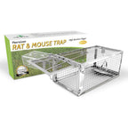 Kensizer Humane Rat Trap, Small Mouse Traps 10.5" L X 5.5" W X 4.5" H | Chipmunk Rodent Trap, Indoor And Outdoor, Mouse Voles Hamsters, Live Cage Catch And Release, 1-Pack