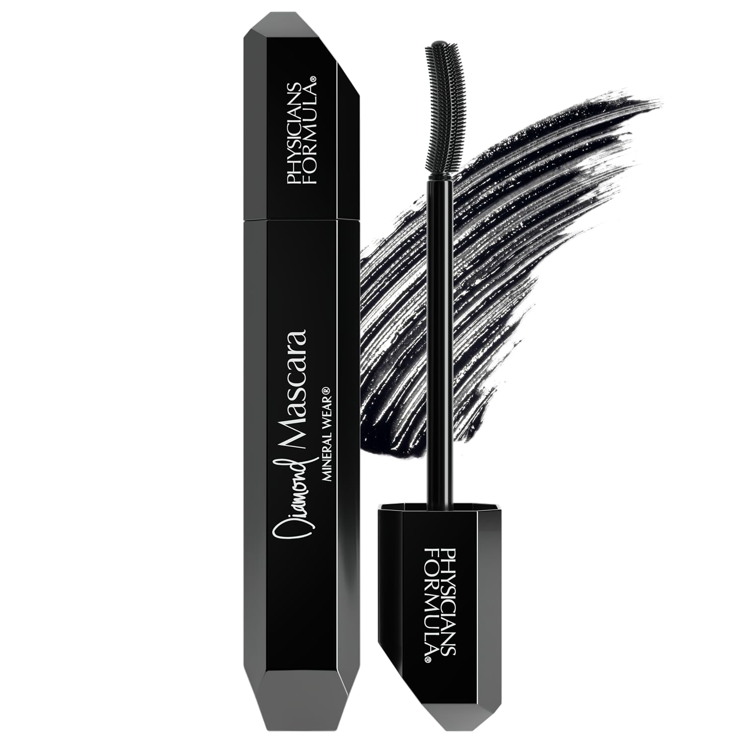 Physicians Formula Mineral Wear Diamond Mascara Black Diamond 2.12 FL Oz, Dermatologist Tested, Opthahlamologist Approved, Sensitive Eyes