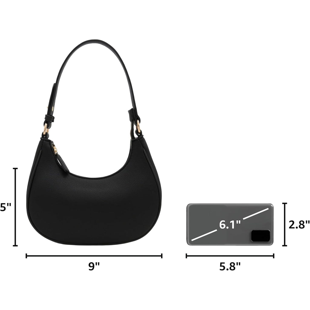 Small Crescent Shoulder Bag Underarm Purse