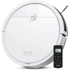 Ilife V2 Robot Vacuum Cleaner, Tangle-Free Suction | 120 Mins Runtime, Slim, Self-Charging Robotic Vacuum Cleaner, Ideal For Pet Hair And Hard Floors