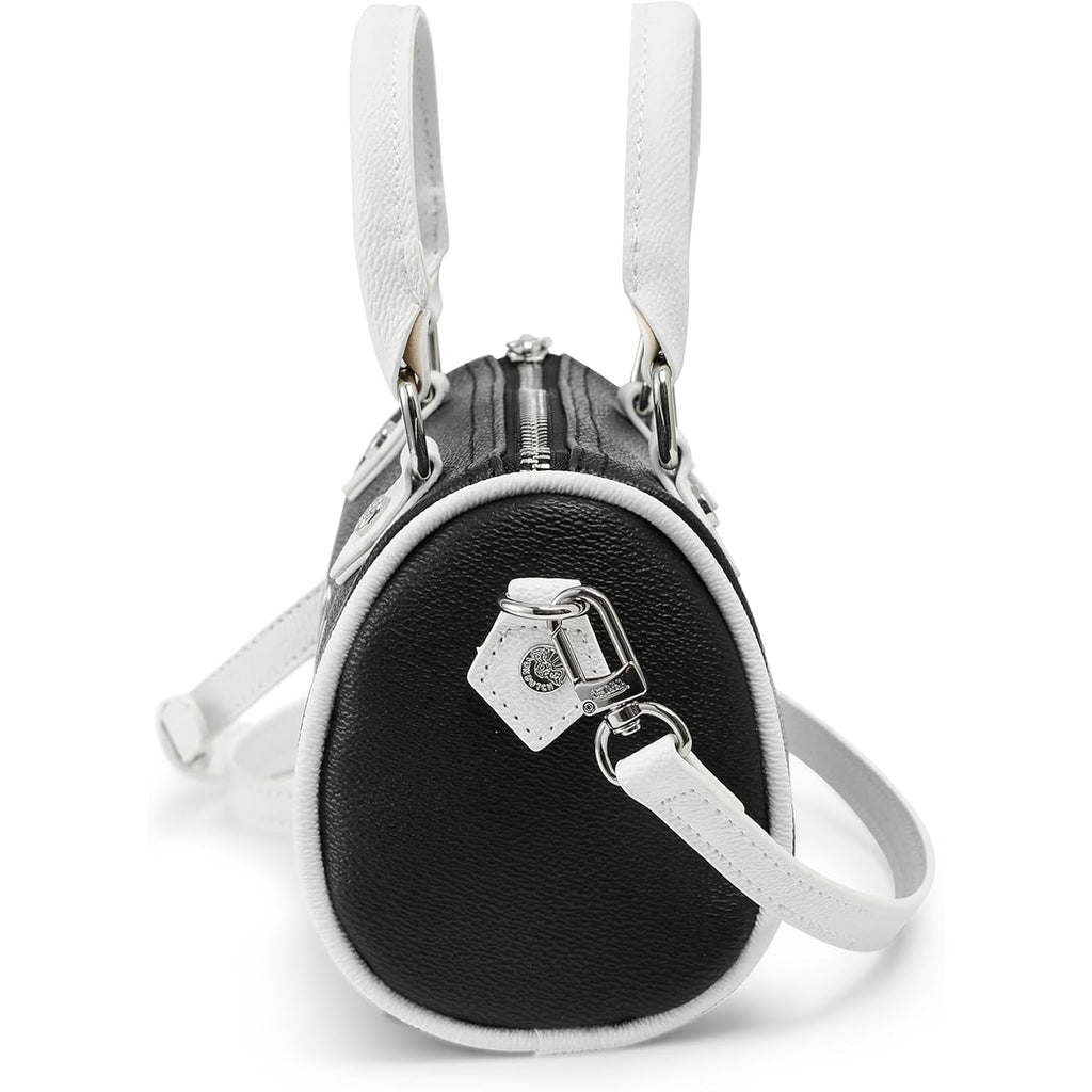 Von Dutch Core Hanna Bag | 6.5” Vegan Leather Mini Crossbody With Logo Hardware, Top Handles & Branded Interior Pouch