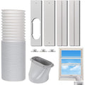 Portable Ac Window Vent Kit, Sliding Window Ac Seal Kit 5.9" Exhaust Hose | Exhaust Hose Length 59", Plates 17-64", Universal Air Conditioner Window Seal Kit, No Coupler For Horizontal/Vertical Window