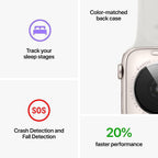 Apple Watch Se (2Nd Gen) (Gps, 44Mm) - Midnight Aluminum Case With Midnight Sport Band, M/L (Renewed)