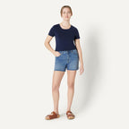 Women's Regular-Fit Short-Sleeve T-Shirt (Crewneck and V-Neck Options), Multipacks
