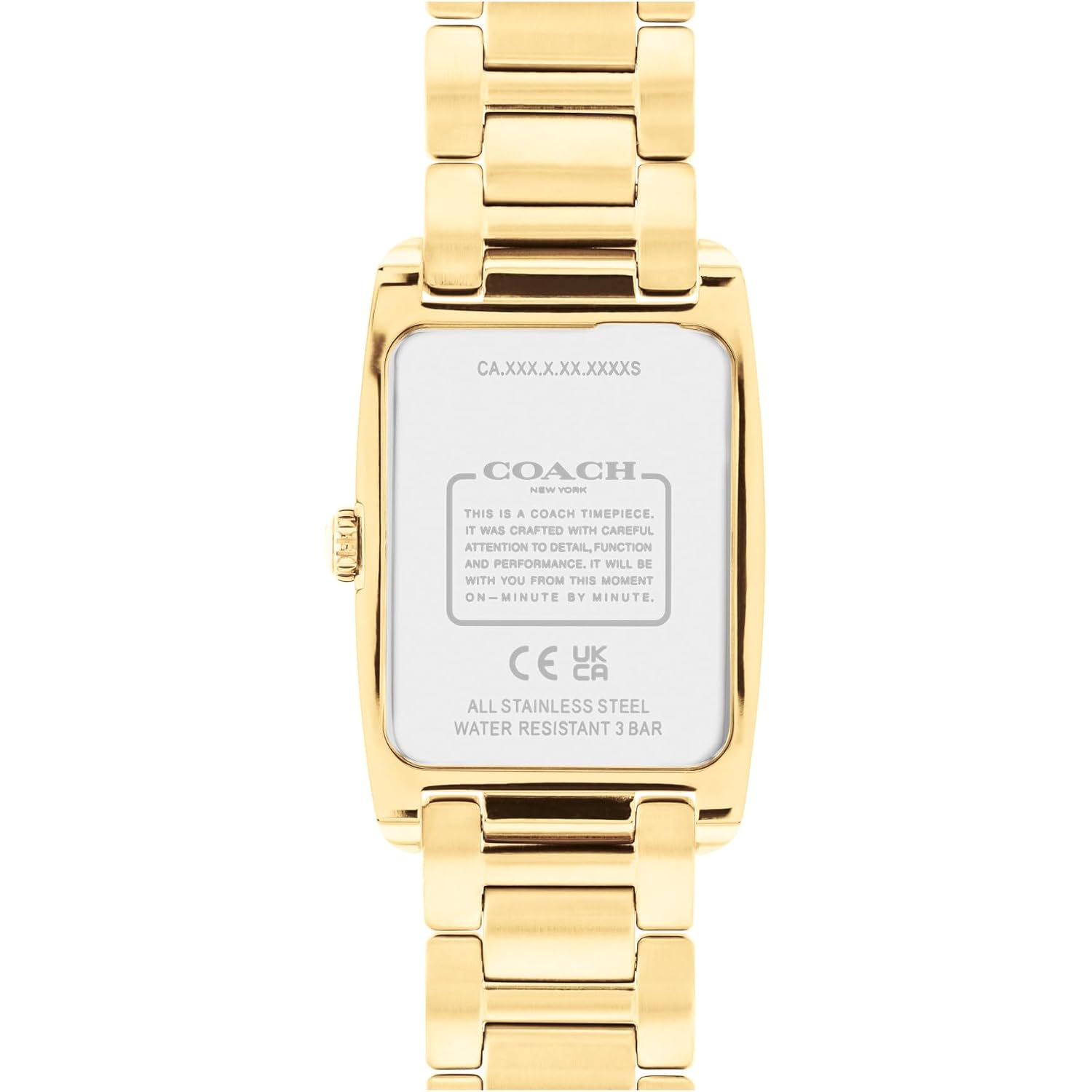 Coach Reese Women'S Watch - 2H Quartz Tank Watch With Crystal-Set Link Bracelet - Water Resistant 3 Atm/30 Meters - Gift For Her - Premium Fashion Timepiece For Every Occasion - 24Mm