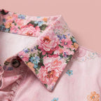 Women'S Floral Print Lightweight Long Sleeve Jacket Casual Spring Summer Blazer