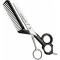 Scissor Comb 2 In 1 Hair Scissors With Comb Attached - Cut And Trim Hair At Home With Great Diy Hair Cutting Tool - Professional 440C Stainless Steel Shears With Comb