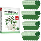 58 Pack Gnat Killer Sticky Traps For Plants - Green Fungus Gnat Sticky Trap For Indoor Houseplants, Fruit Fly, Whitefly, Aphid - Family Friendly Design, Flower/Cloud Or Sunflower/Butterfly