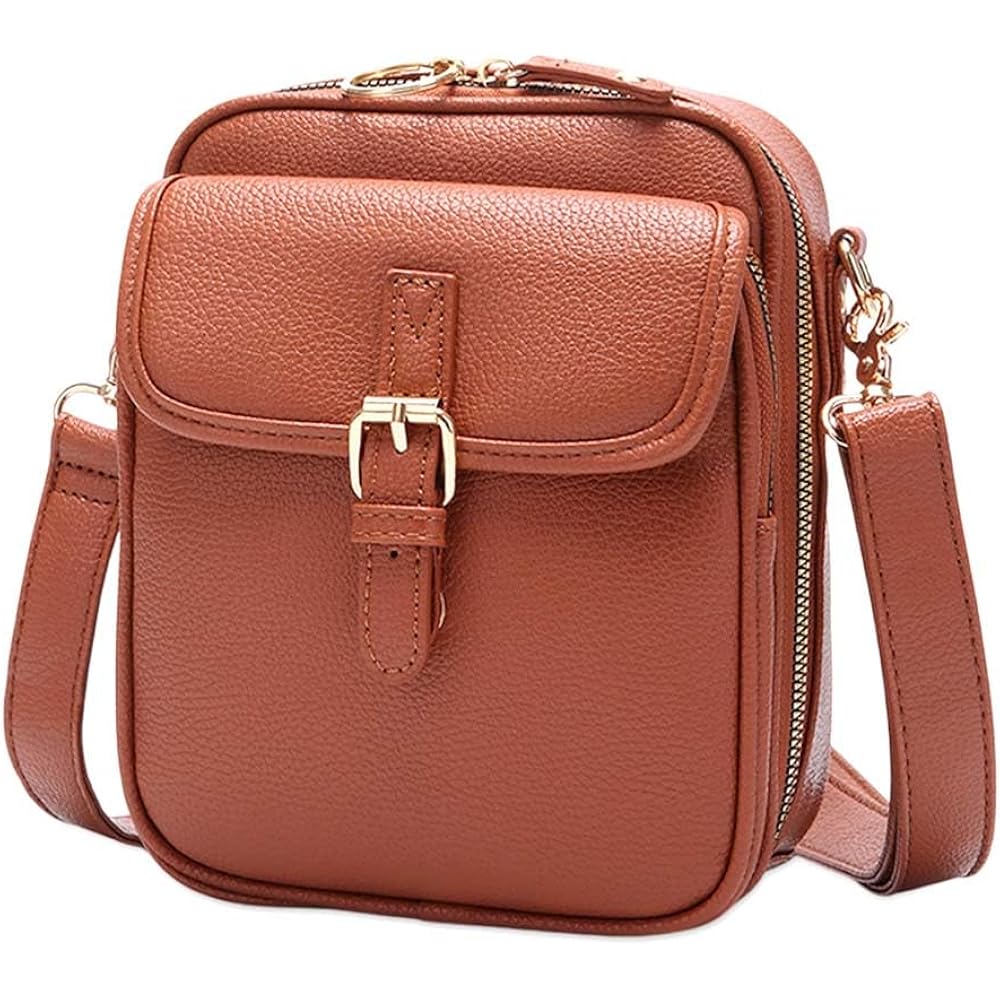 Crossbody Leather Bag For Women Multi-Slot Multifunctional Large Capacity Bags Adjustable Shoulder Bags Handbag | Anti-Theft