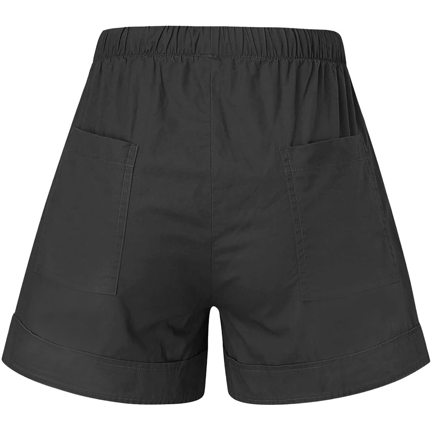Womens Shorts Casual with Pockets Drawstring Elastic Waist Cotton Plus Size Beach Vacation Trendy 2025 Summer Clothes