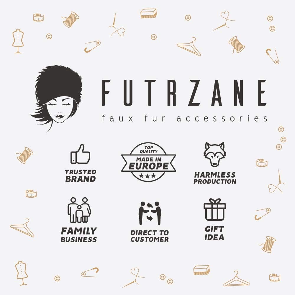 Futrzane Classic Ear Flaps Hat - Fur Trapper Hat for Women - Winter Ushanka Hat