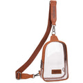 Wrangler Crossbody Clear Sling Bags for Women Stadium Approved Cross Body Purse for Sports Events Concerts