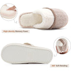 Cozy Slippers For Women Indoor And Outdoor Fuzzy House Shoes With Memory Foam Anti-Skid Sole Gifts For Women Mom Ladies