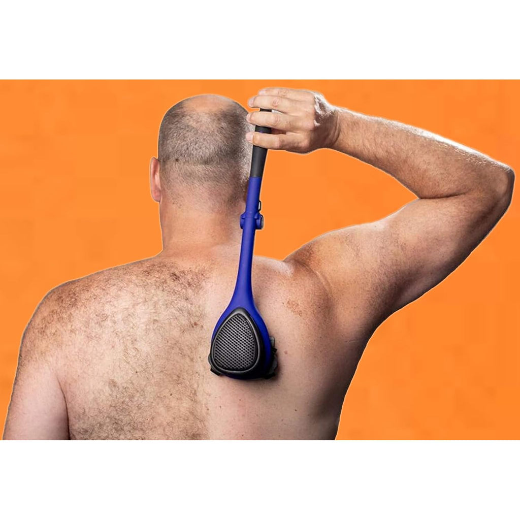 baKblade 2.0 Elite Back Shavers for Men: The DIY Back Hair Shaver for Men with Safety Blade Technology & Ergonomic Handle, Wet or Dry Shaving (Extra Blades Included)
