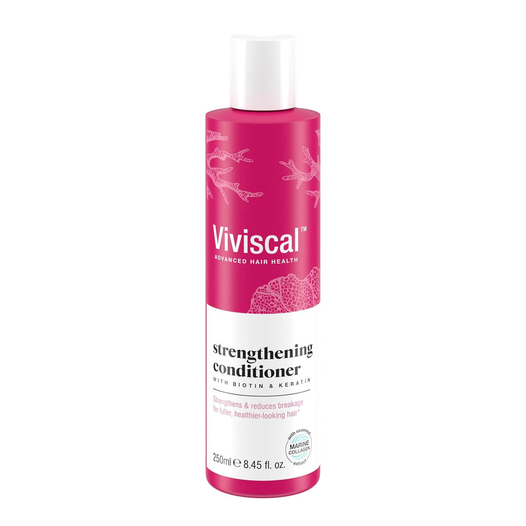 Viviscal Hair Strengthening Conditioner, 8.45 Fl Oz | Strengthens And Reduces Breakage, With Biotin, With Keratin, With Marine Extracts, For Fuller, Healthier Hair